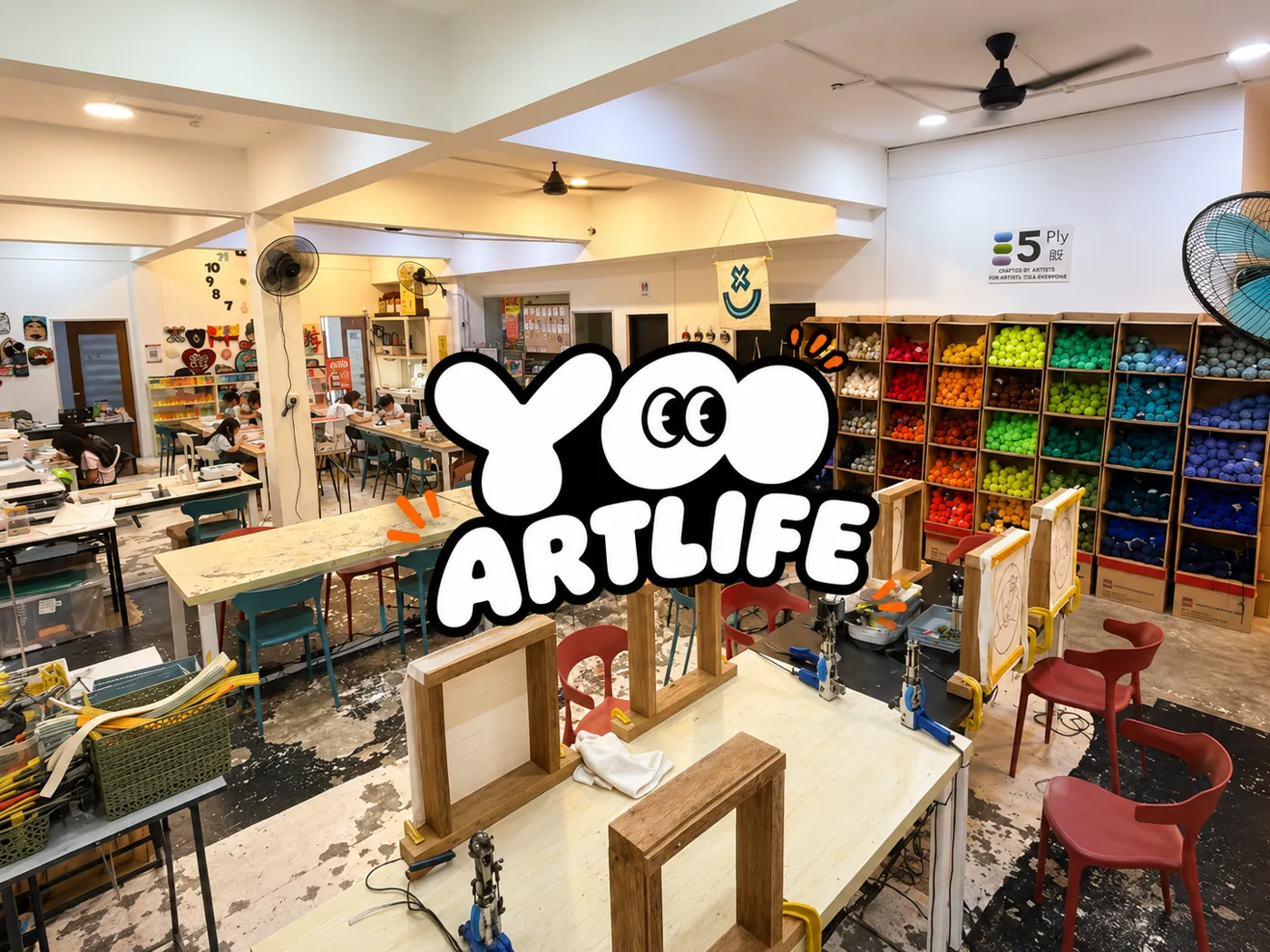Inside the YooArtLife studio in Cheras